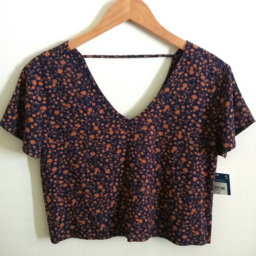 Floral Bar Back Top